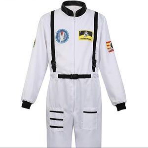 Men’s Astronaut Costume - White NASA Size 2XL XXL